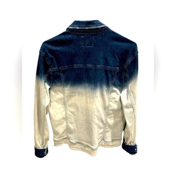 Rockstar Original Faded Blue Denim Jean Jacket Button Up Collared Size Medium - Picture 2 of 4